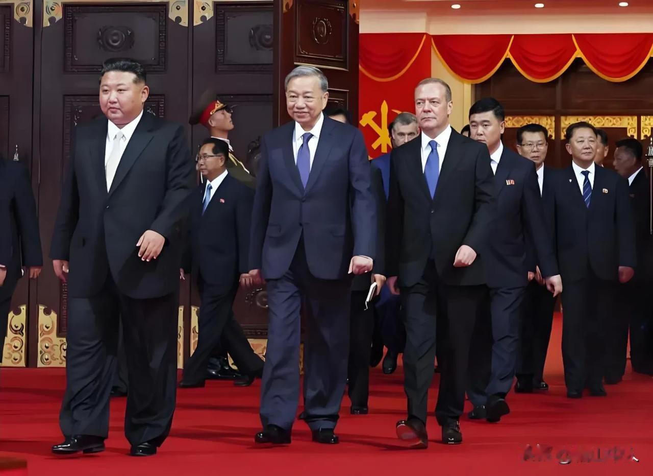 朝鲜劳动党庆祝建党80周年纪念活动。
看看越通社发布的照片，好操作，苏林同志大写