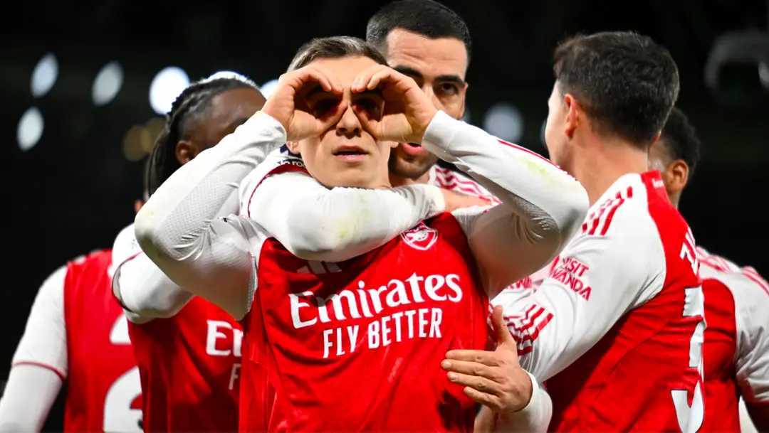 北伦敦德比:枪手4-1大捷！埃泽戴帽创历史 阿森纳6分领跑英超 理查利松超远世界