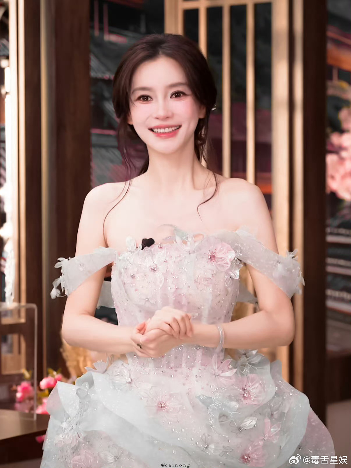 Angelababy公主短裙Angelababy精灵仙女裙仙子一样，baby美晕