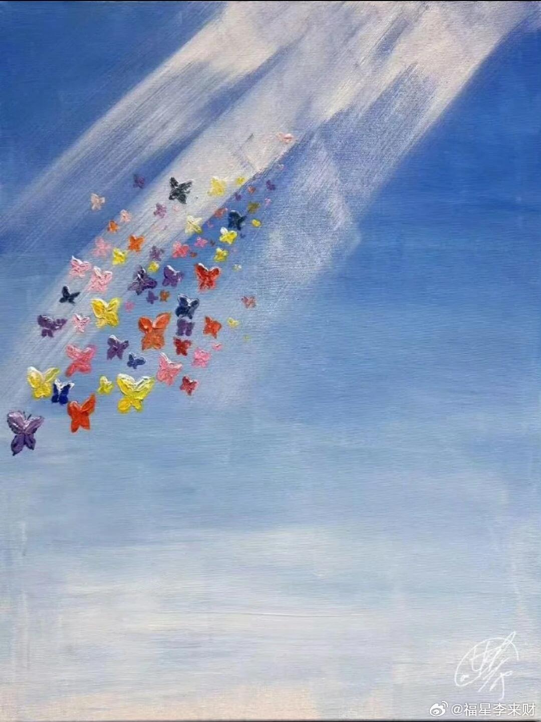 狙击蝴蝶这三张油画海报都是出自陈妍希之手这也太厉害了吧 