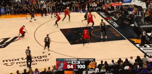 单场定胜负还是好看，开拓者8-0反击波，追到3分差距！ NBA附加赛 开拓者vs