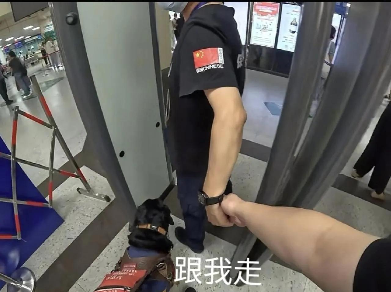 “这位保安火了！”湖北，一位盲人男子牵着导盲犬去医院，没想到，刚走到门口就被医院