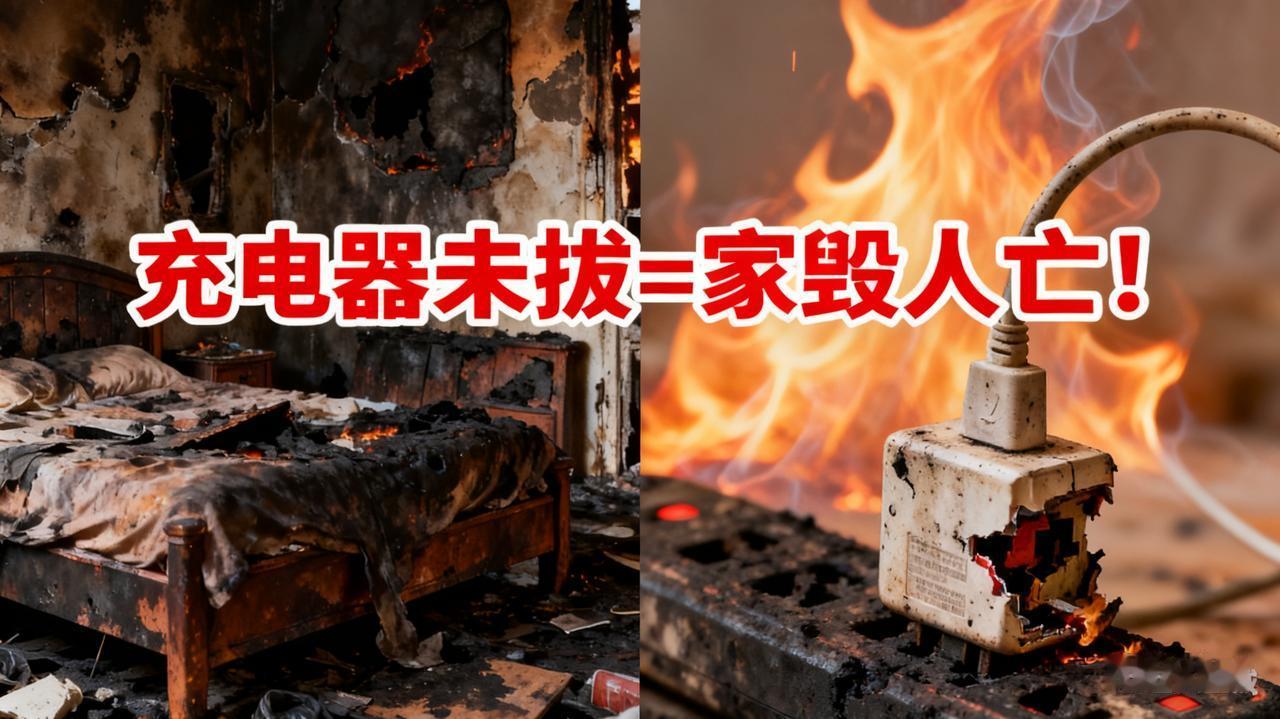 贵州一家庭家毁人亡！罪魁祸首是没拔的充电器，90%的人每天都在犯！

“充完电懒