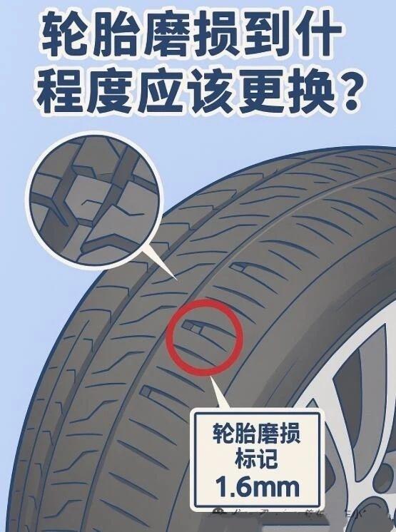 汽车轮胎需更换的标准须知。