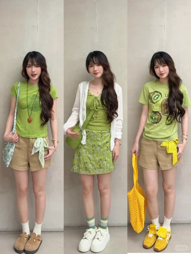 演唱会应援色穿搭：绿色💚