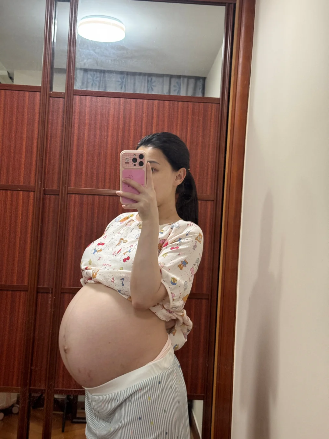 38周+3拍的肚子
