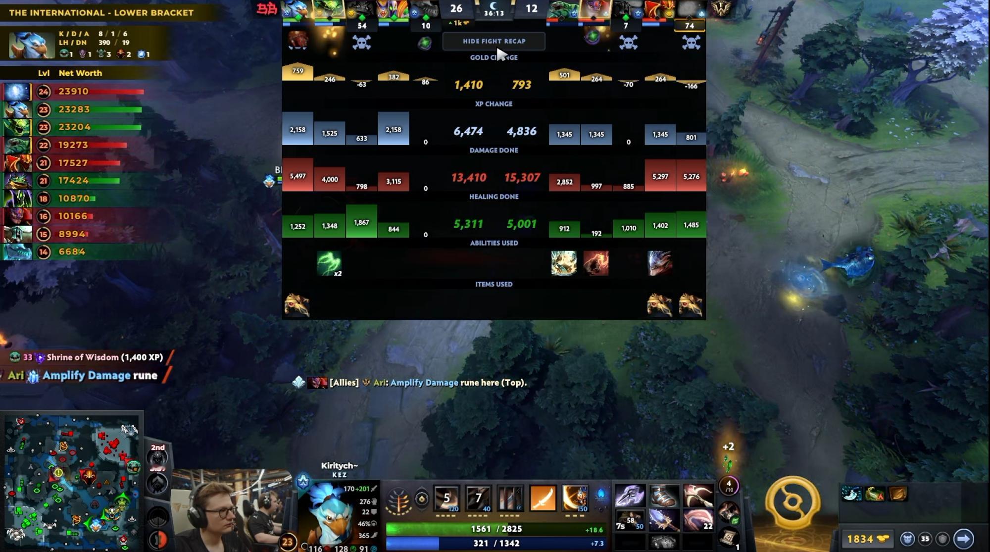 DOTA2TI15 淘汰赛败者组第一轮IW对阵BB战队BO3决胜局，经过41分钟