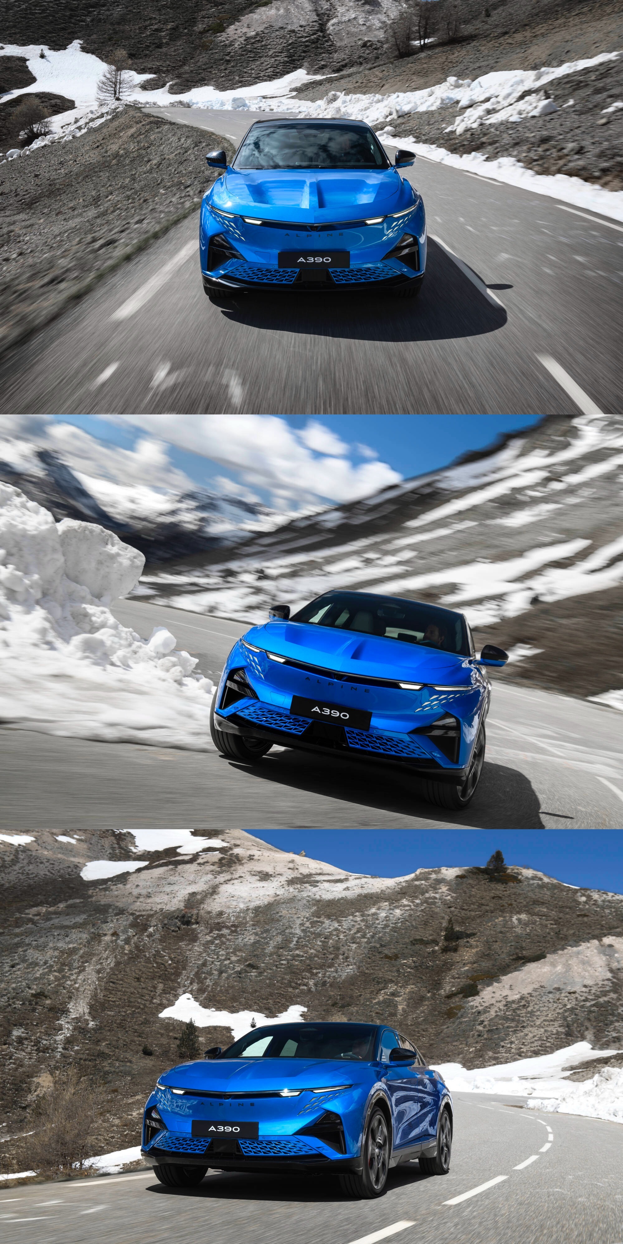 Alpine A390，髪国人还是有点想法的➡️三电机，主动扭矩矢量分配；平时可