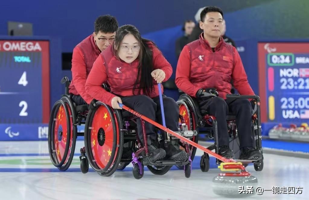 刚刚结束的米兰冬残奥会轮椅冰壶混合团体半决赛，卫冕冠军中国队对阵瑞典队，昨天的循