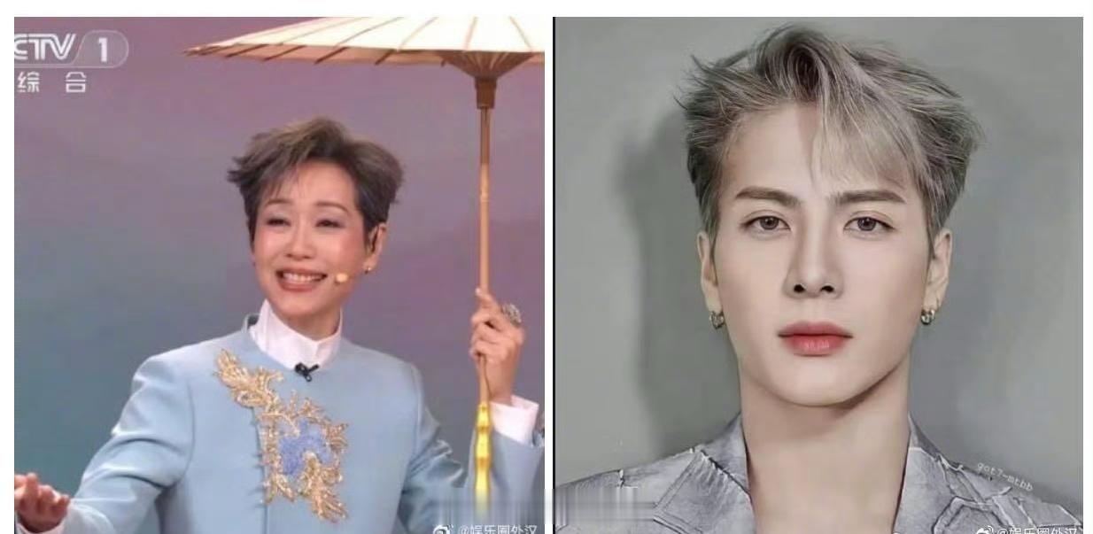 王嘉尔今年人没去春晚，但发型去了 ​​​