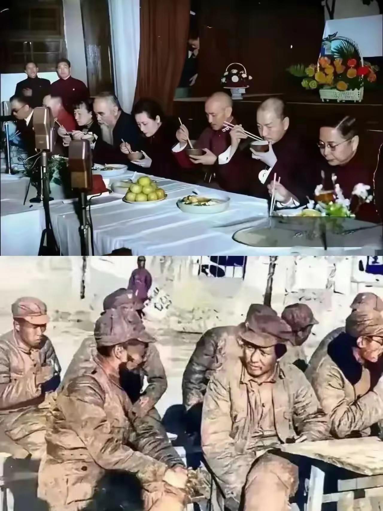 通过这张照片就能让人明白一个道理：脱离人民群众的、只顾自己一少部分人享受的政权是