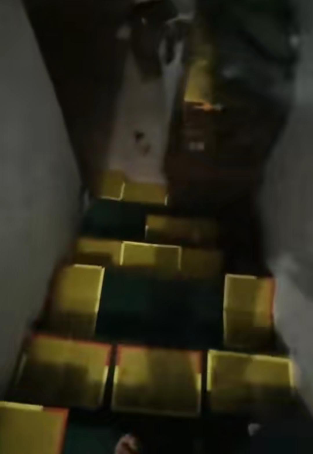 一男子因地下室老是被老鼠偷吃杂物垃圾，男子忍无可忍，直接在楼梯铺满100张粘鼠板