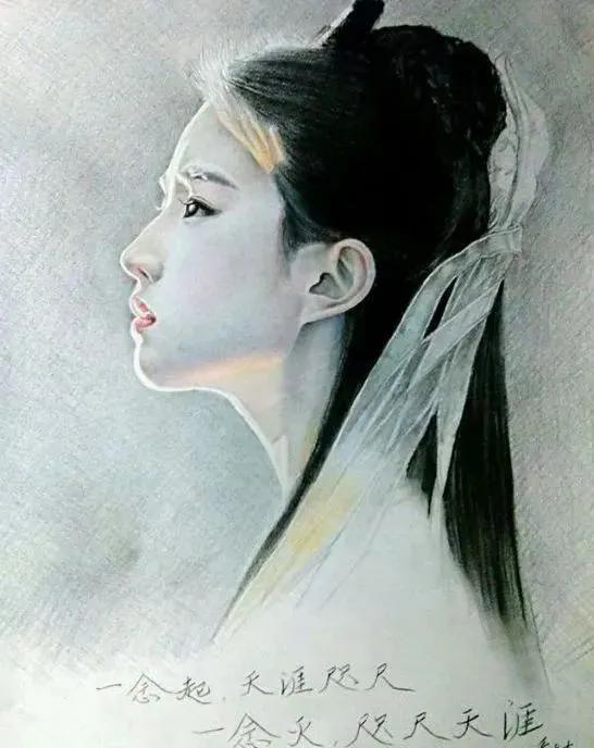 一组优美的彩铅画，都是明星！Ⅰ绘画/乔士才
 