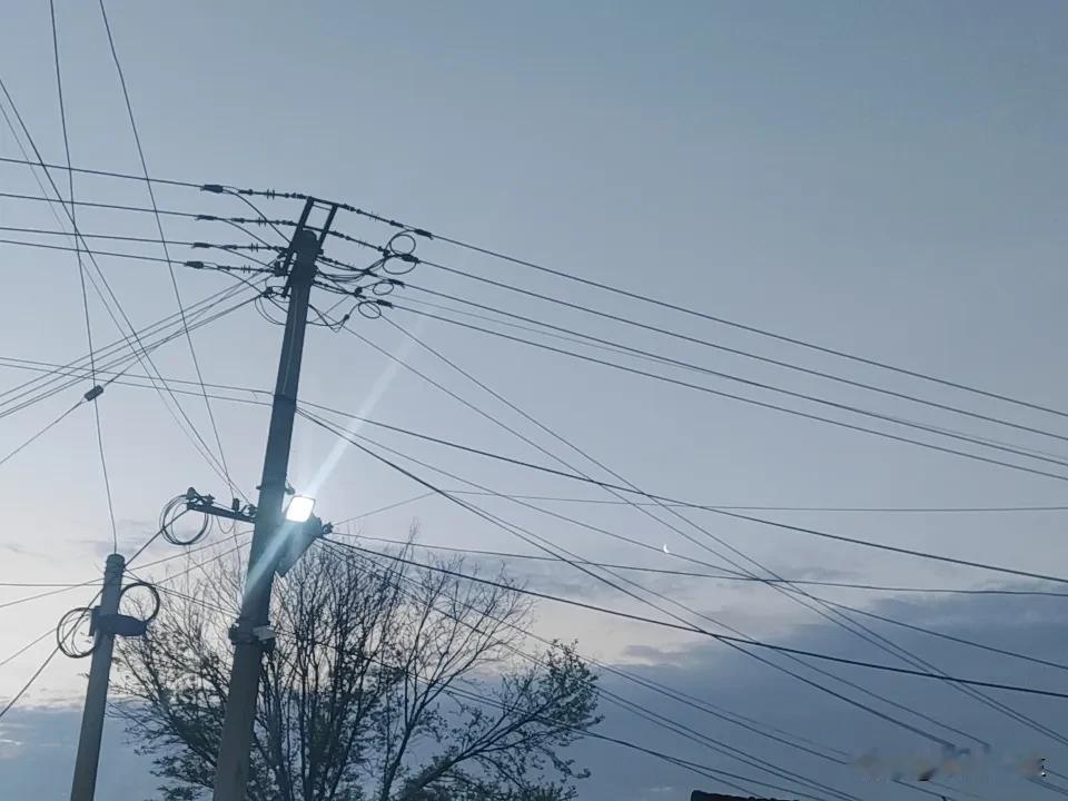 人吓人吓死了
凌晨天色朦朦亮，清晨格外安静，我刚出门，一抬头猛地愣住。刚走出单元