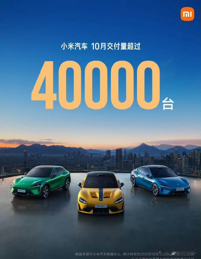 小米汽车这交付量真是一路狂飙啊！2025年9月交付量就超过40000台，到了10