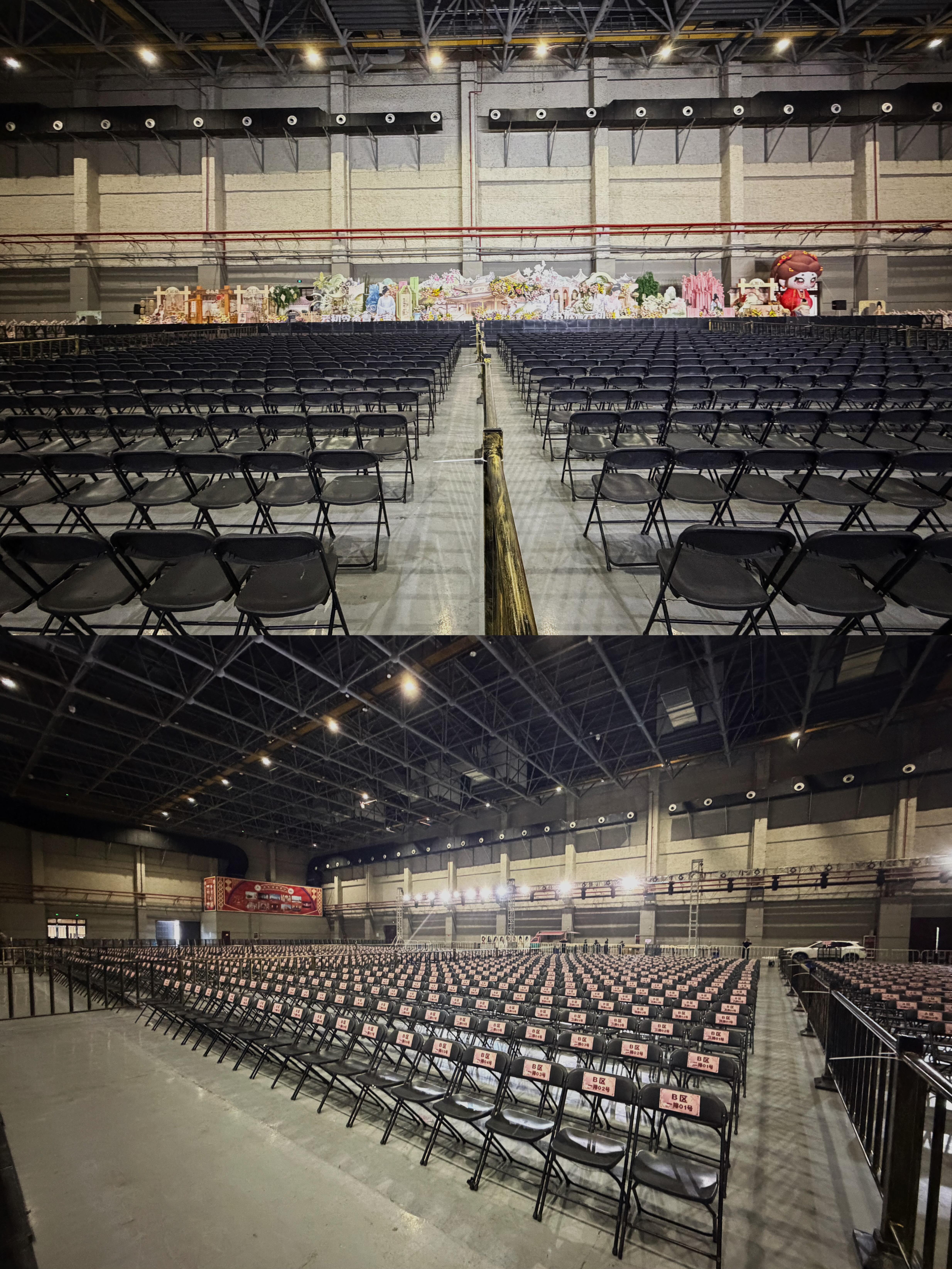 虞书欣云初令杀青应援，横店首次安排了1600个观众席座椅应援，小石榴们幸福啦！ 