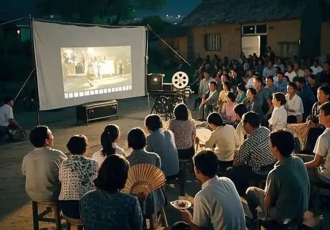 你还记得村里放的露天电影吗？
我看电影，小时候追随电影队跑，十里八村的，只要有放