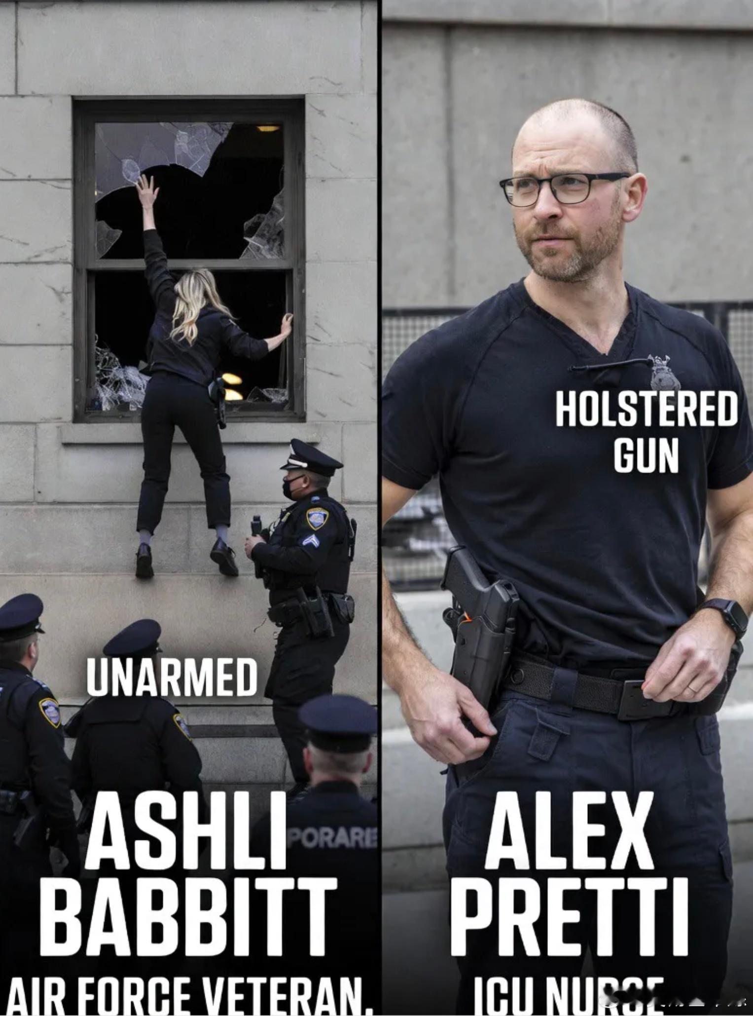 无武装老兵被枪杀没事，带枪护士被杀却群起攻之网页链接 (黑米九說美國）在美国新闻