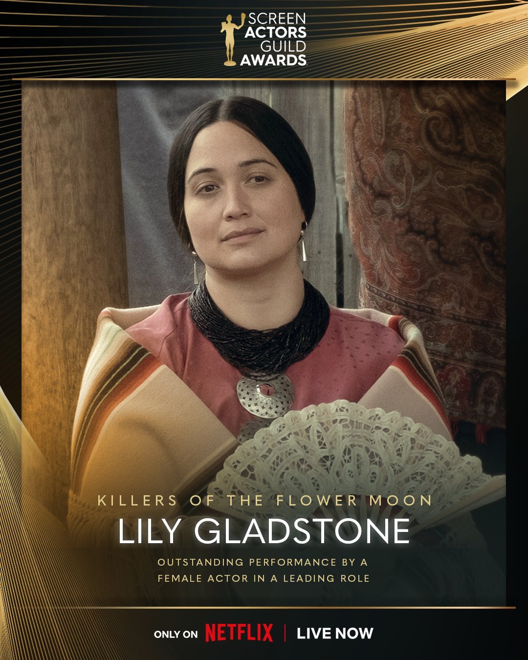 Lily Gladstone 拿下演员工会奖影后大奖，今年的奥斯卡影后之争又有好