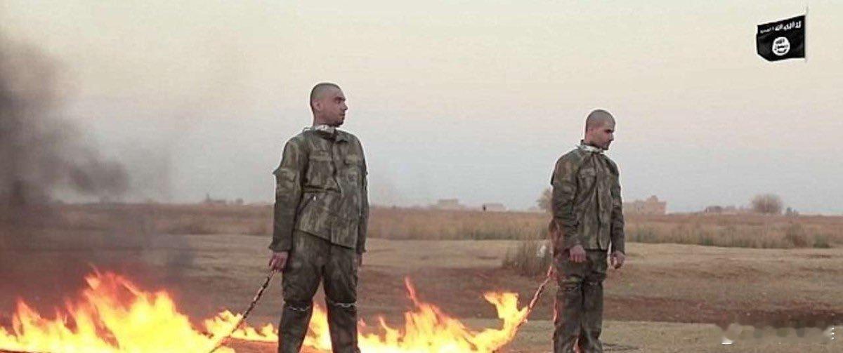 两名土耳其士兵被ISIS活活烧死！在因为加沙土耳其与以色列闹掰后，ISIS已经多