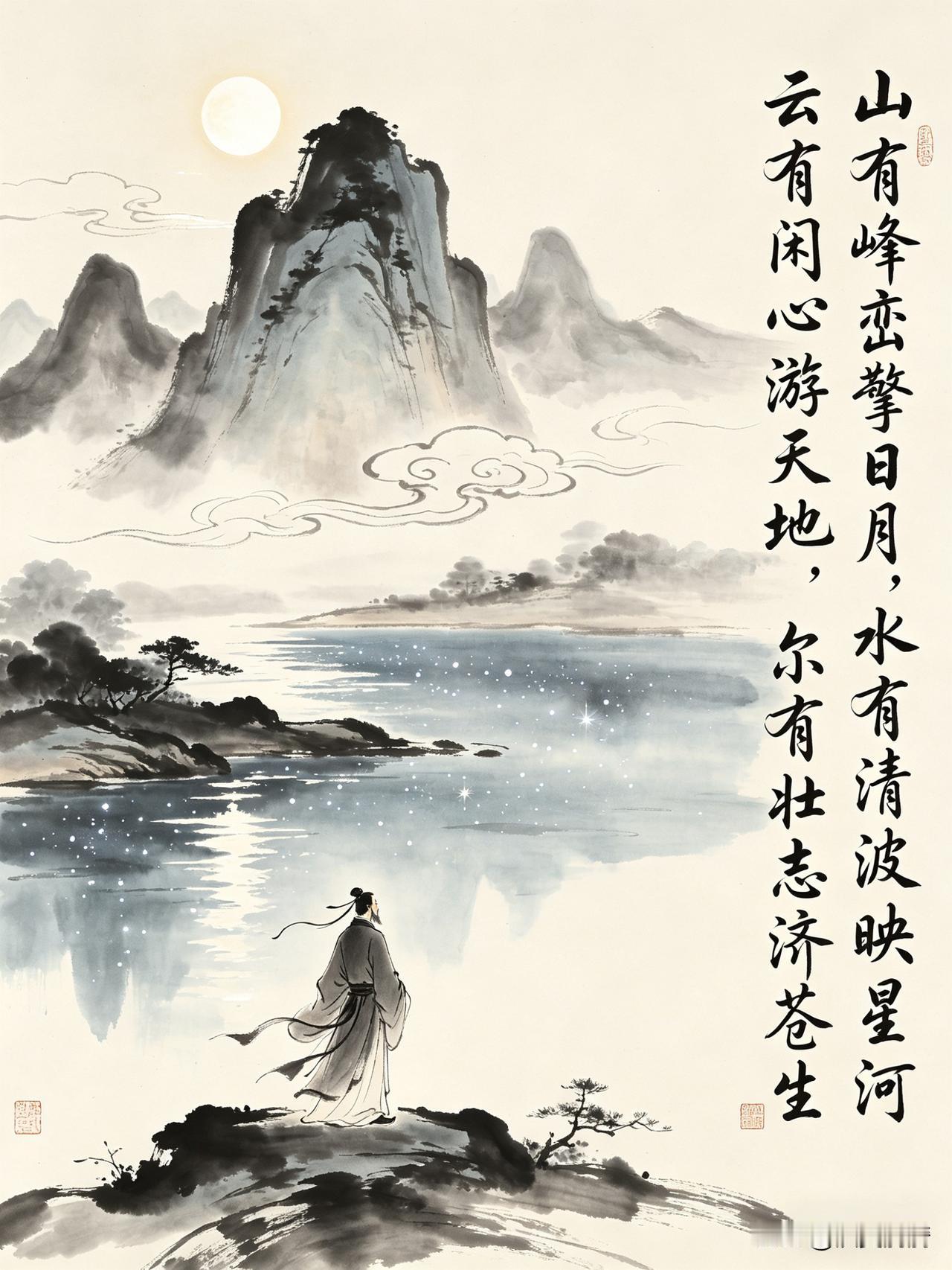 《心外无尘，念上无戏；眉间有光，天地自宽》

世人皆逐影，我独守心灯。
万般皆外