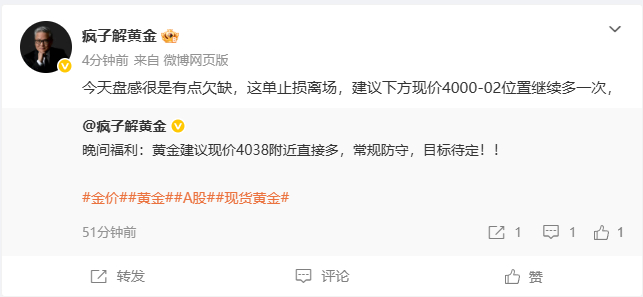 就知道是这样的情况，继续多拿下！金价黄金