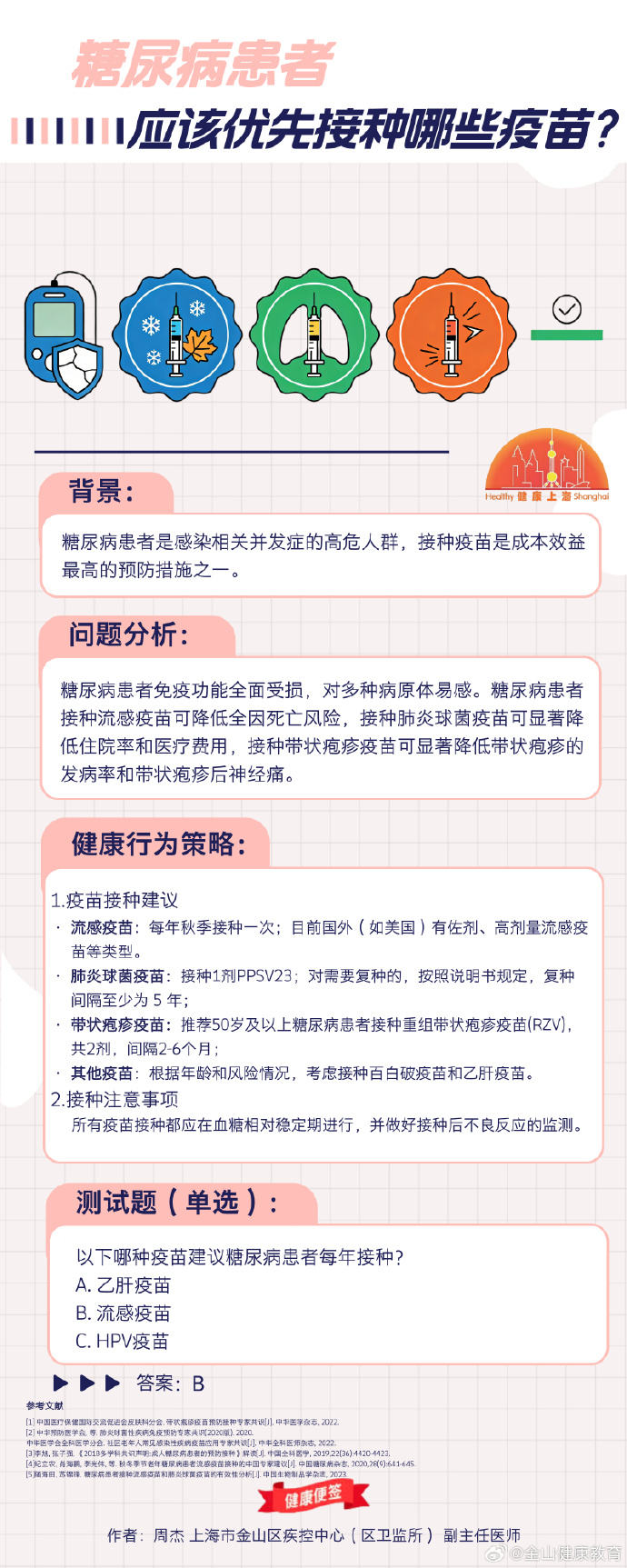 家里有三高人群警惕带状疱疹糖尿病患者应该优先接种哪些疫苗？ 