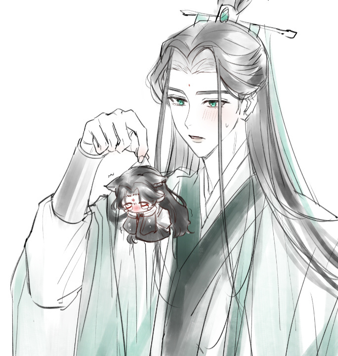 #人渣反派自救系统##夏日次元盛典# ​​​哭唧唧，冰妹变小了，不能顶撞师尊啦[