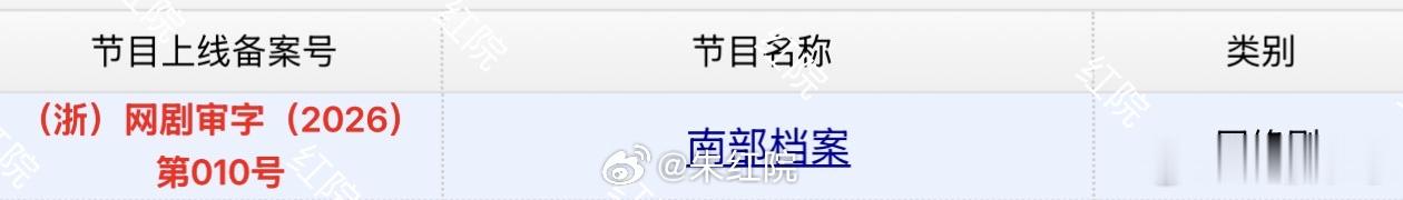 丁禹兮 全体起立🫡南部档案今日过审下证，燥候6.10开播 