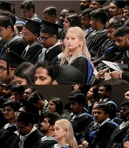 中国女学生在加拿大留学，她身边的同学很多是来自于印度的留学生。基本上看不到白人了