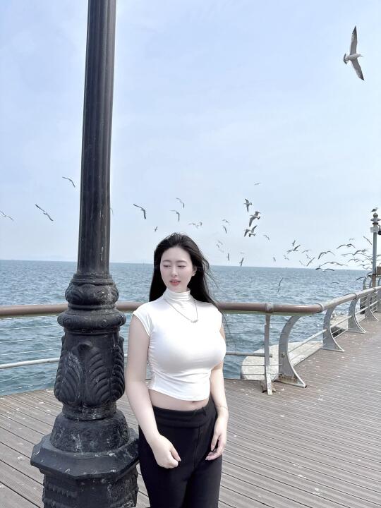 大连的大海很美