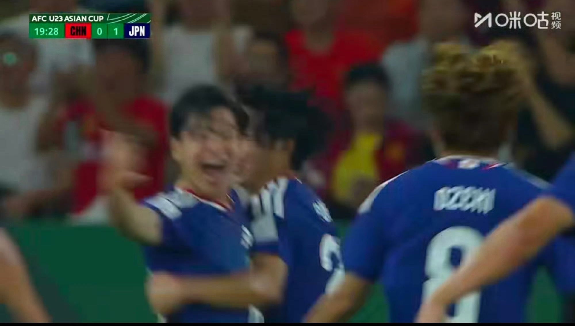 我还在回味第一球呢这就0-2了 0-3我就睡了u23国足vs日本