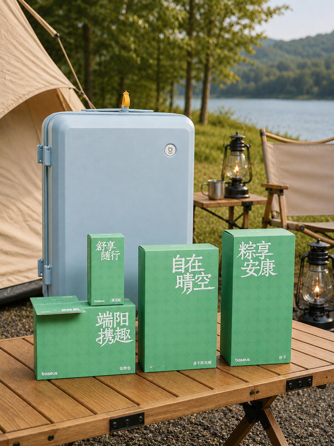 倍思这次的端午礼盒有点“超纲”了。本以为是常规礼盒，结果打开一看直接是个大行李箱