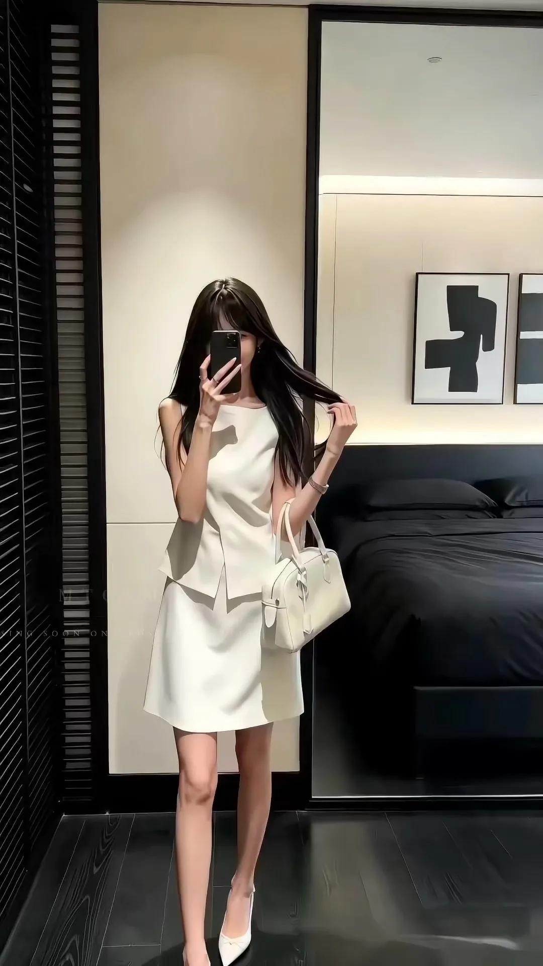 对镜梳妆🤳