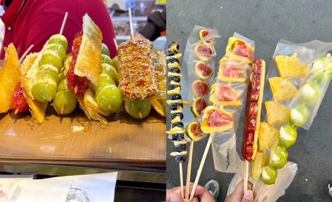 TVB陈自瑶上海打卡奶皮子糖葫芦陈自瑶的上海行也太会了吧！专门去吃奶皮子糖葫芦，