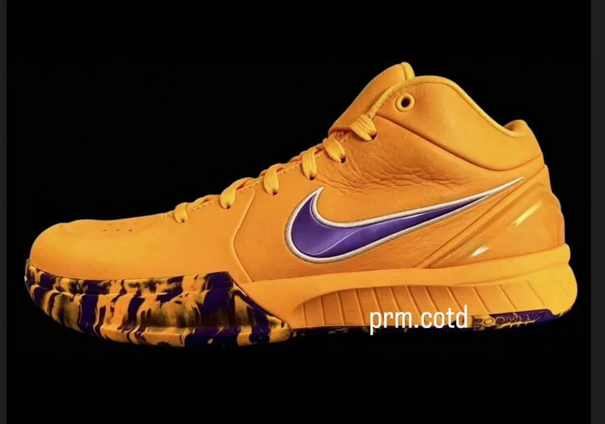 Nike Kobe 4 Protro “Lakers”实拍曝光这是 "Draft