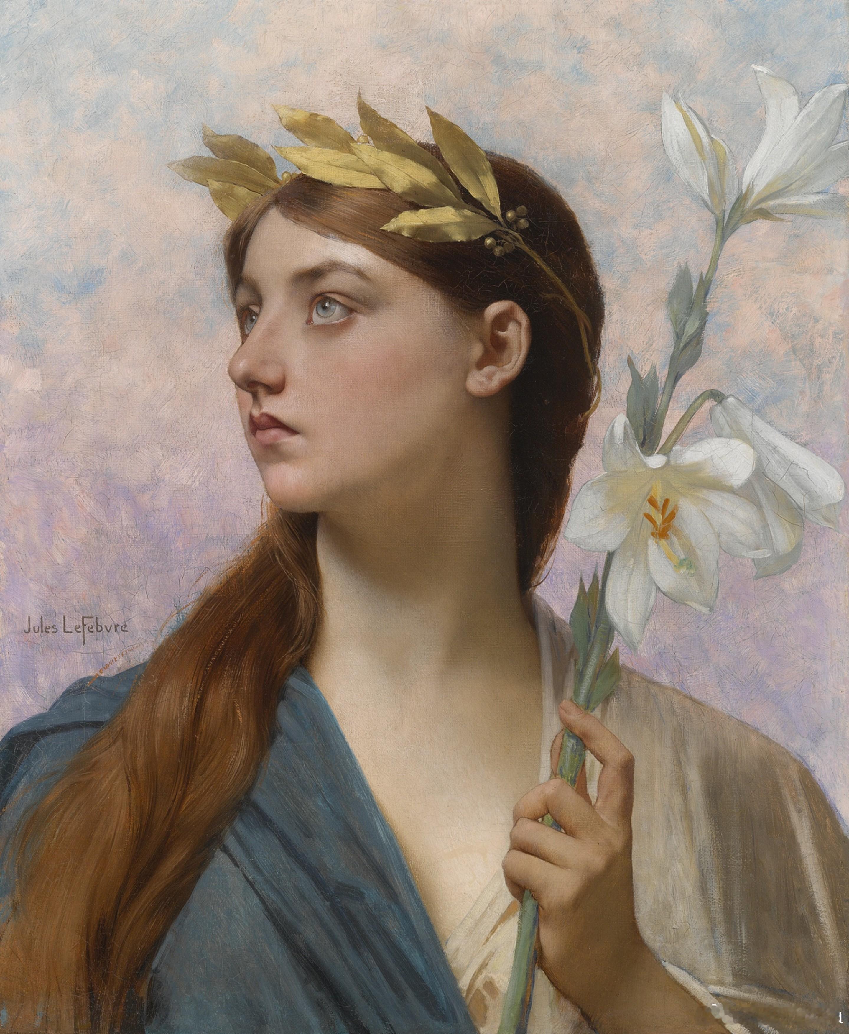 西洋历史文化鱼缸 法国画家儒勒·勒费弗尔 (Jules Joseph Lefeb