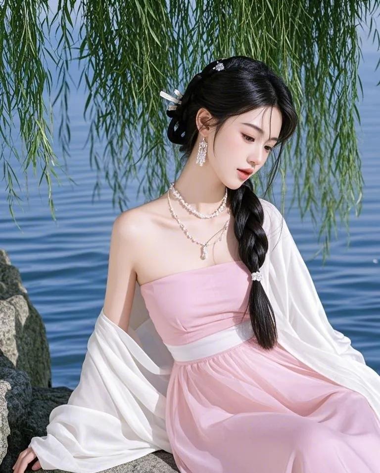 哇哦！有这么一位俏佳人发话啦：“若君能对出下联，我愿与君白头偕老。”（轻咬红唇，