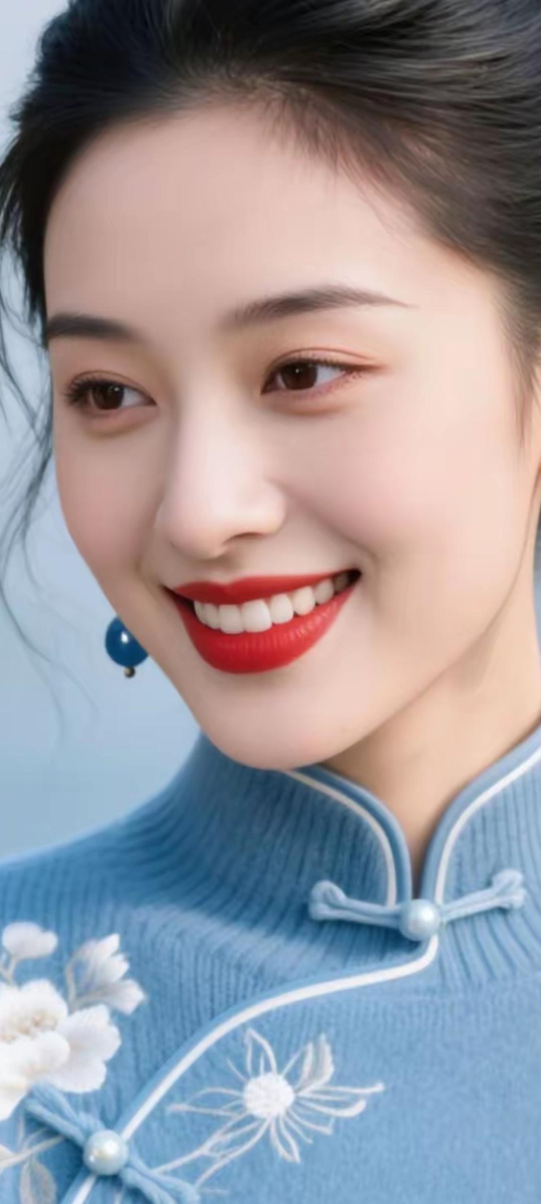 优雅蓝调，绽放东方魅力！🌸✨