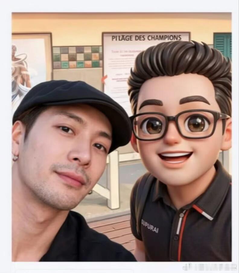 王嘉尔出席何猷君婚礼现场照片从智利巡演现场转战法国婚礼，王嘉尔发文十分低调，三个
