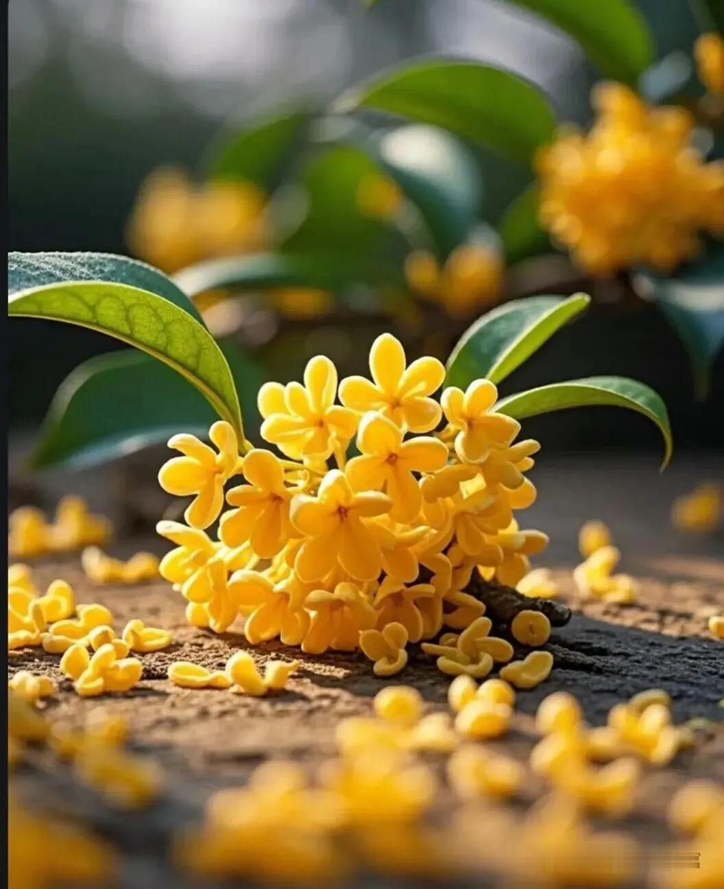 金桂，是秋之味，香之魂，能抚人心境，平人焦躁，花品自高。一花一事一世界，人花共香