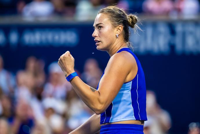萨巴伦卡火力全开横扫拿下北美赛季开门红WTA1000多伦多站第二轮，世界第一萨巴