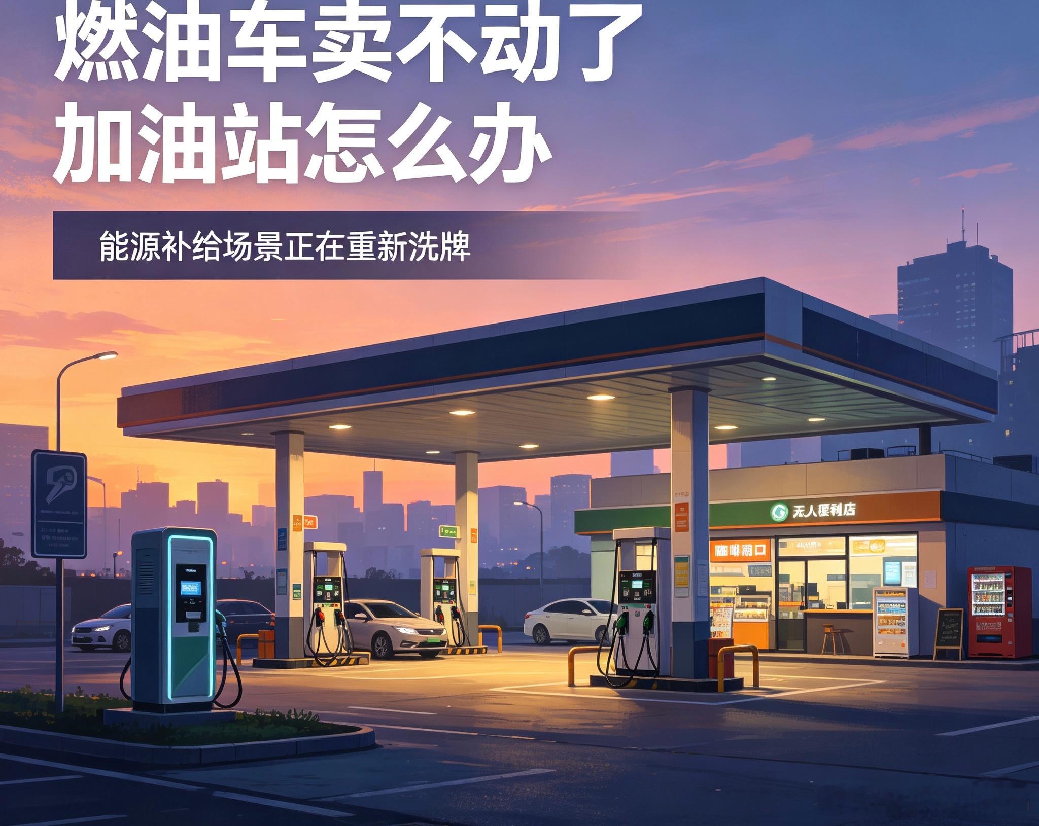 燃油车卖不动了，加油站怎么办？现在新能源渗透率超60%，加油站客流量肉眼可见地掉