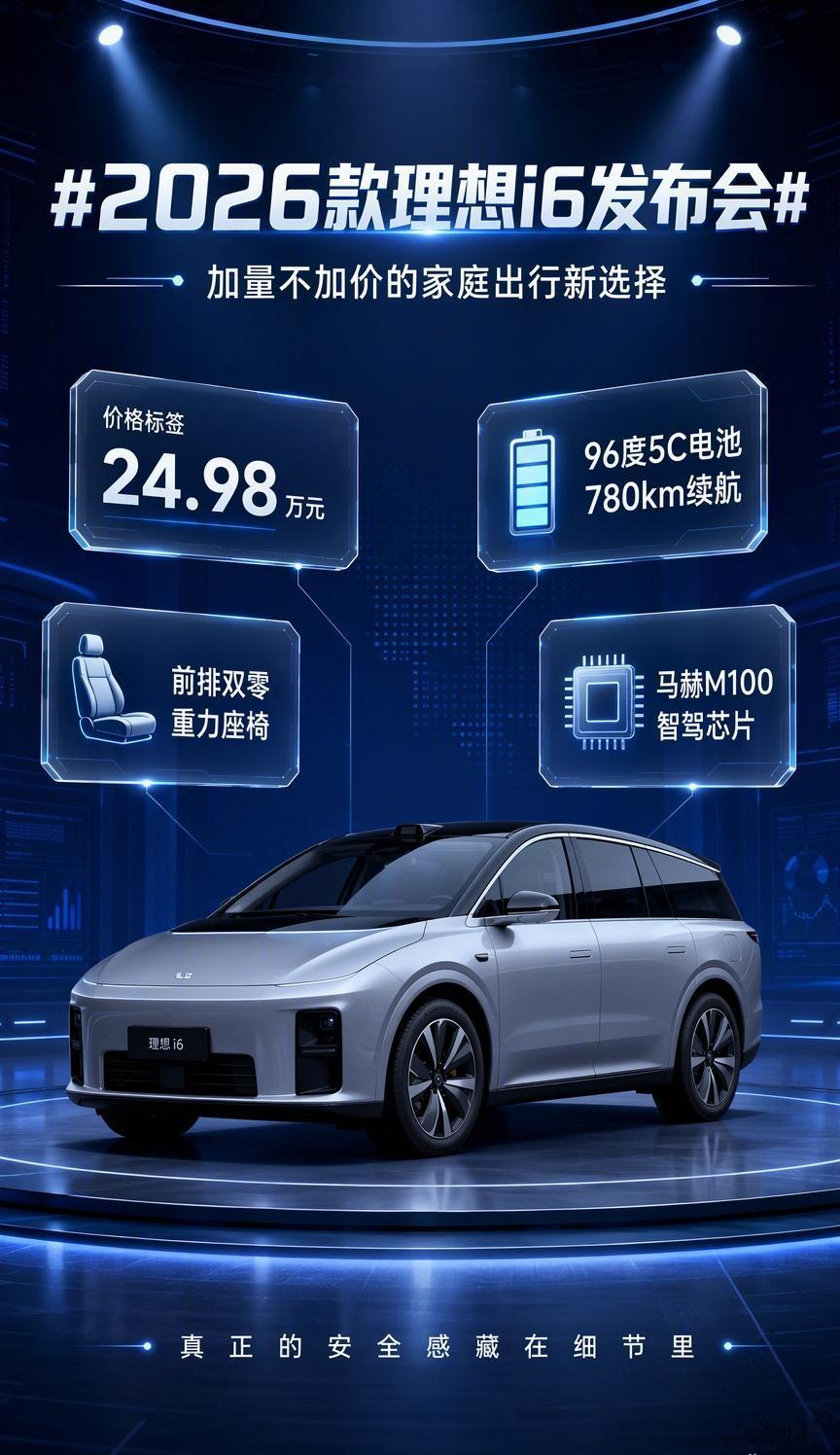 理想i6这次24.98万的价格，确实把家庭用车的门槛又往下压了一截。

但比起价