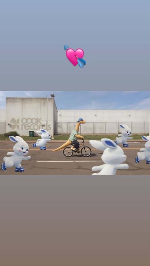 闵熙珍ins story更新，5只兔子+1只恐龙 