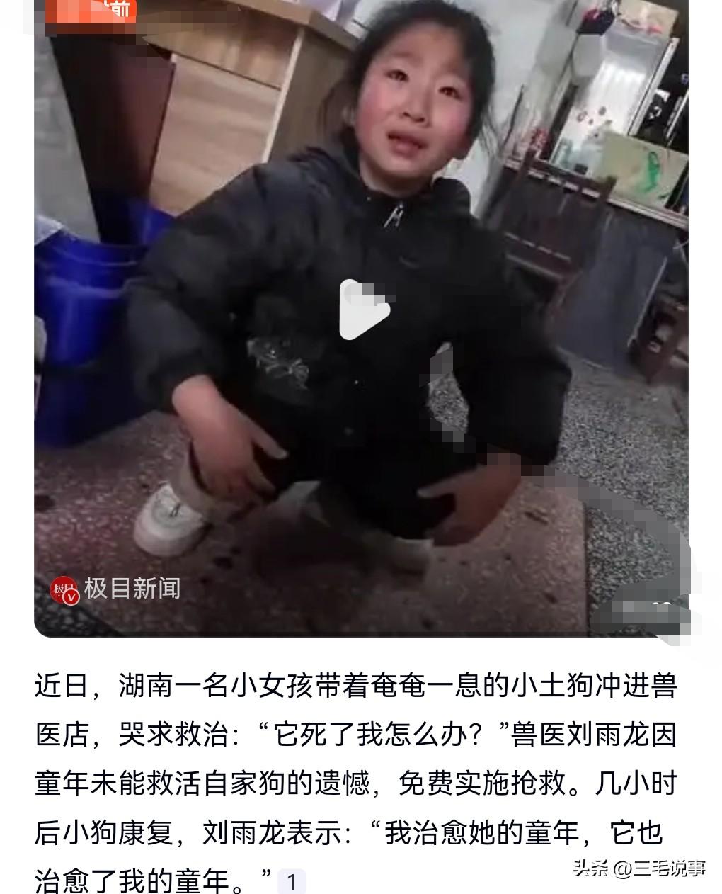 这是一个美好的事情，人间有爱。

没养过狗的人，可能无法理解狗主人和狗的那种情感