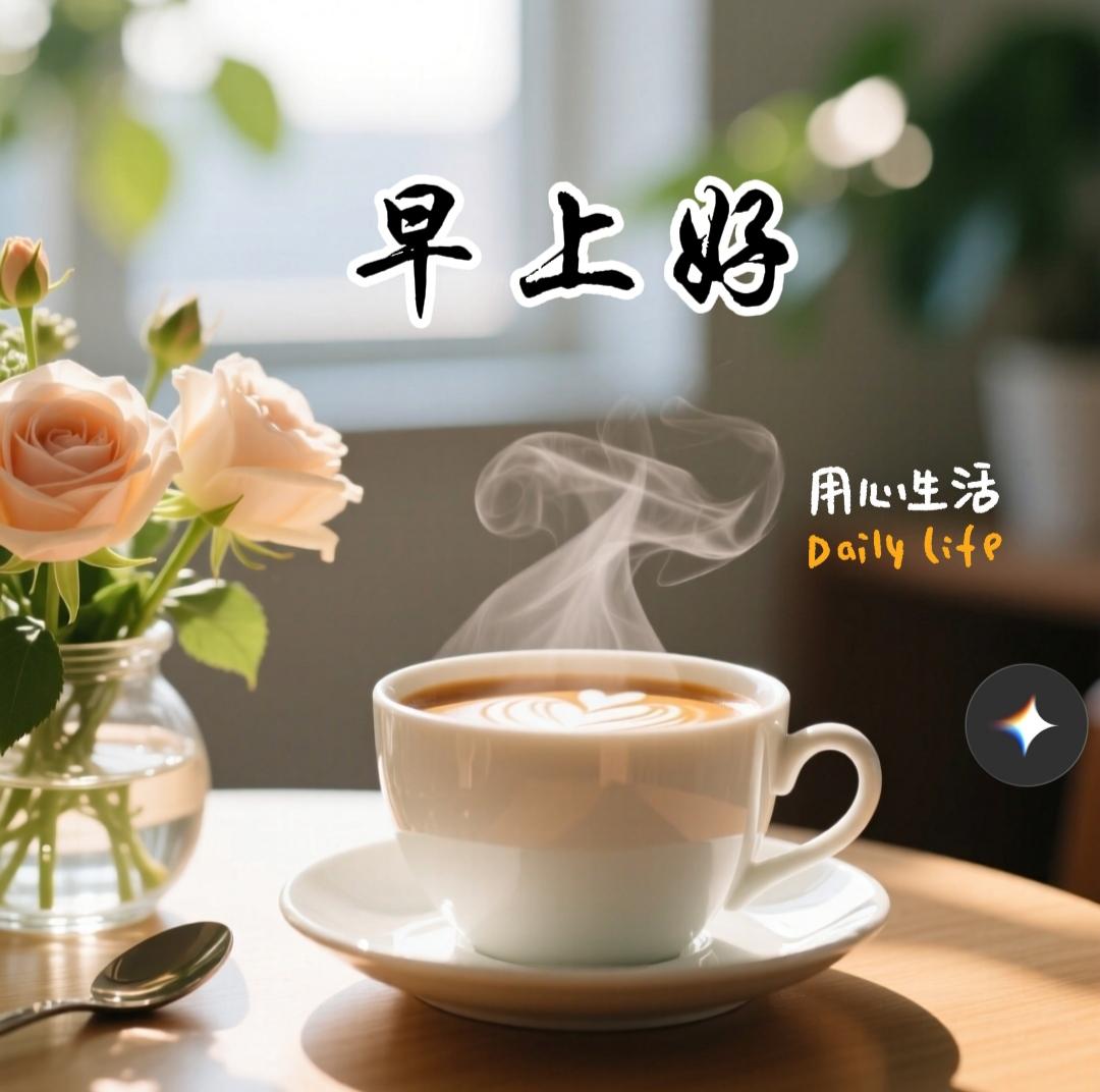 分享早安祝福语敬语相送，真情在；早安简单，都是爱；虽然不见，情义在；一句你好，全