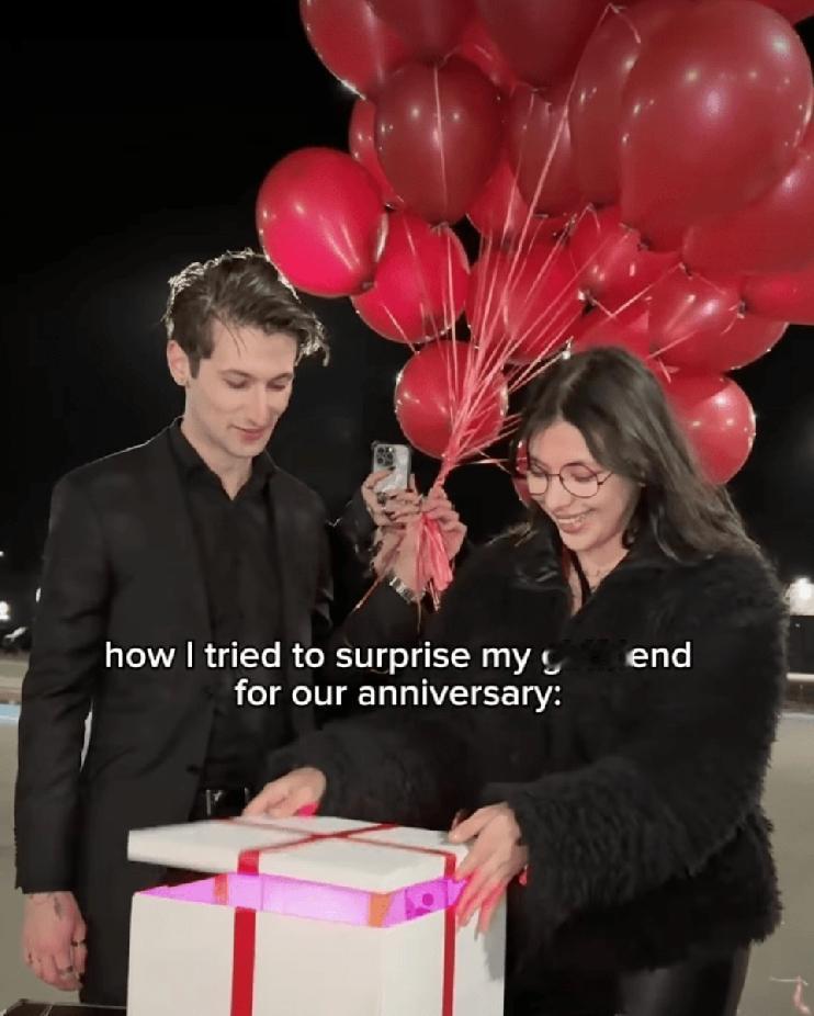 一名德国年轻男子为女友准备周年纪念日惊喜，未料因一时失误，2000美元（约1.5