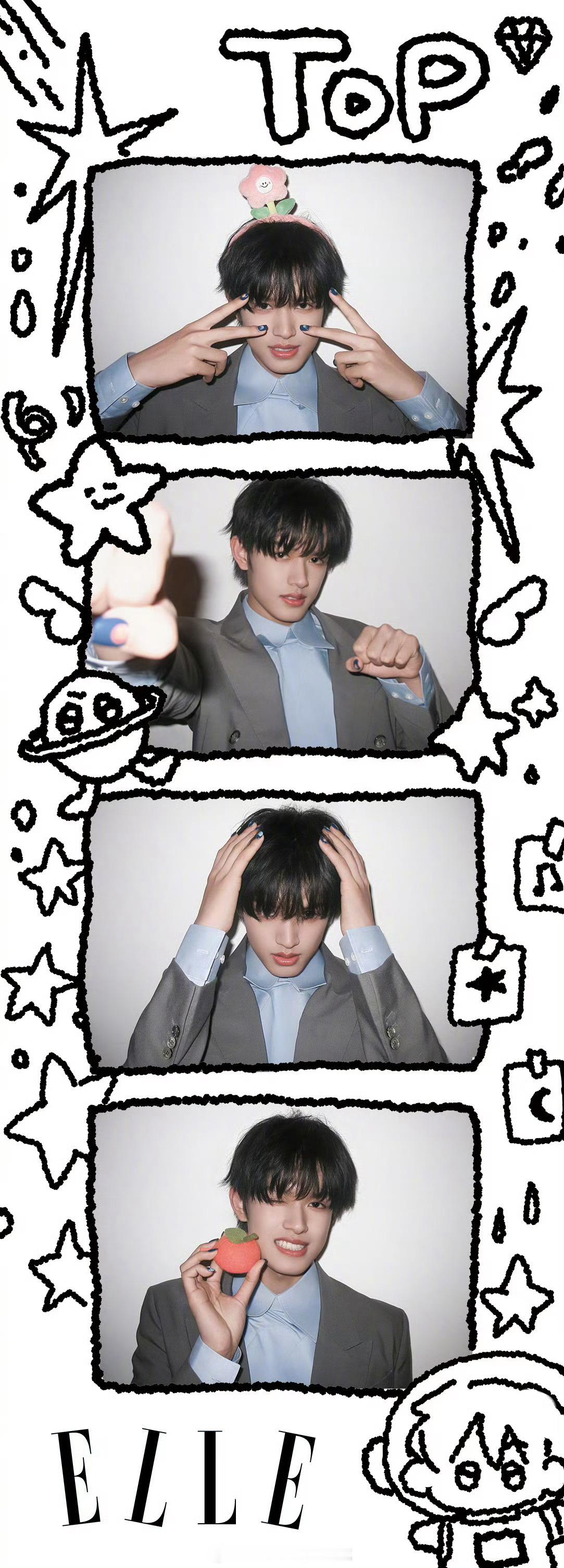 很可爱啊这个人生四格登陆少年ELLE拍的人生四格登陆少年的人生四格