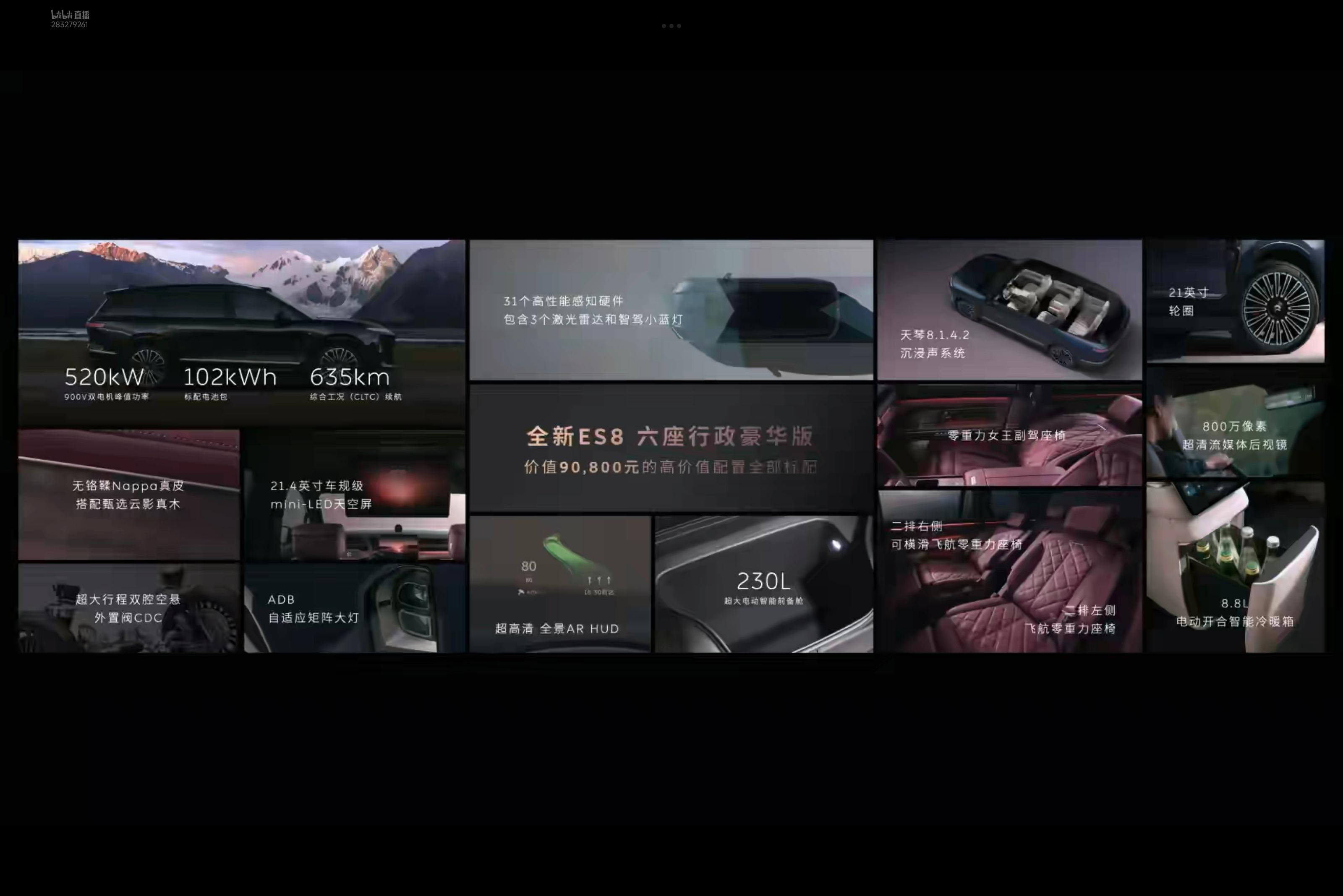 兄弟们，新ES8 6座豪华版绝对够用，就订这个就成。这价格，现场是韩斌神了吧 ​